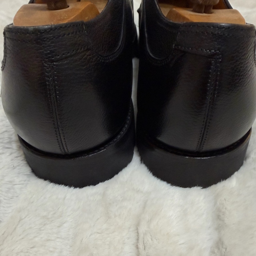 Like NEW! $1,820 John Lobb Barros Black Grained Leather Derby Oxfords 12 - Picture 8 of 11